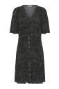 robe-feminine-imprime-pois-noirs