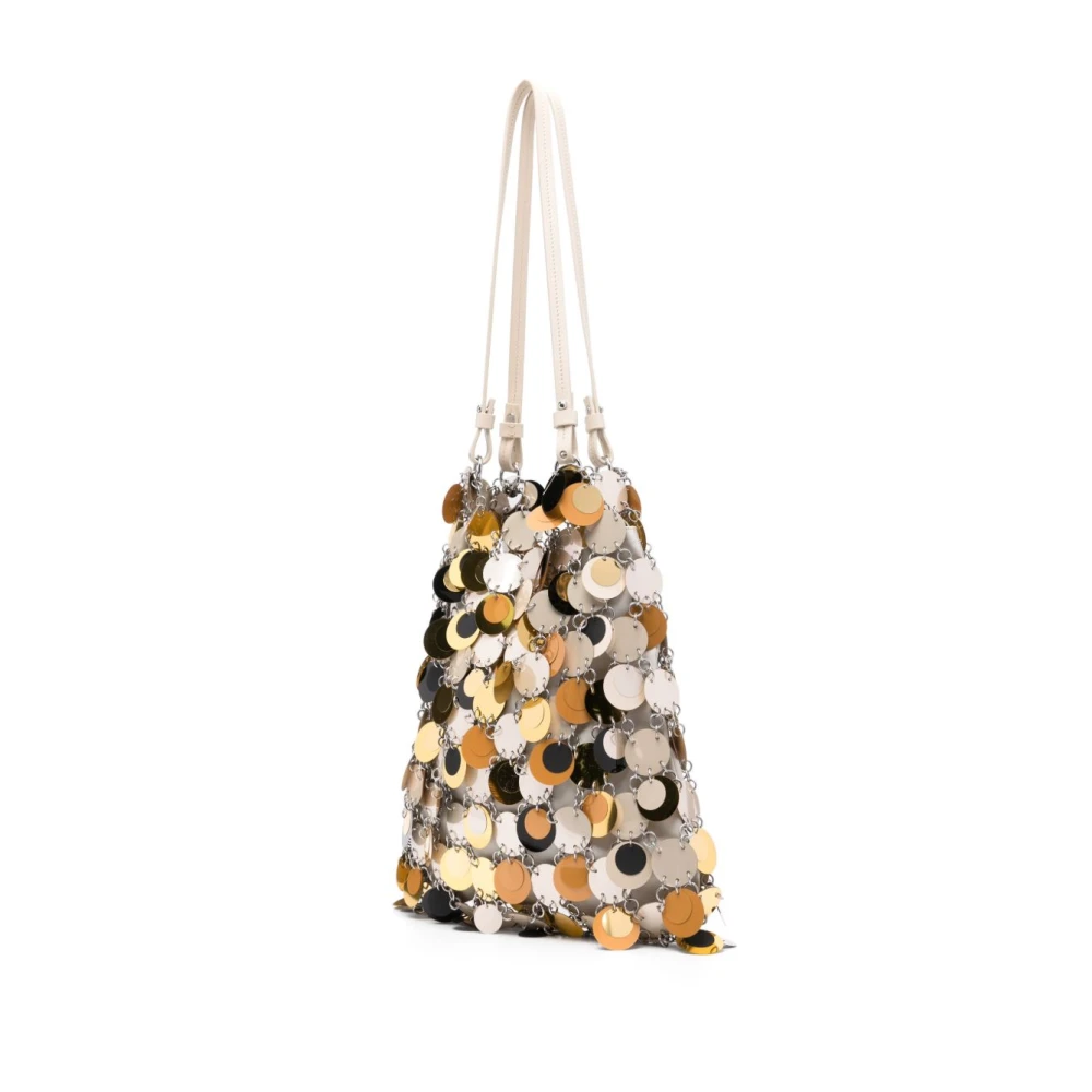 Paco Rabanne Zilveren Schoudertas Verhoog Stijl Chic Multicolor Dames