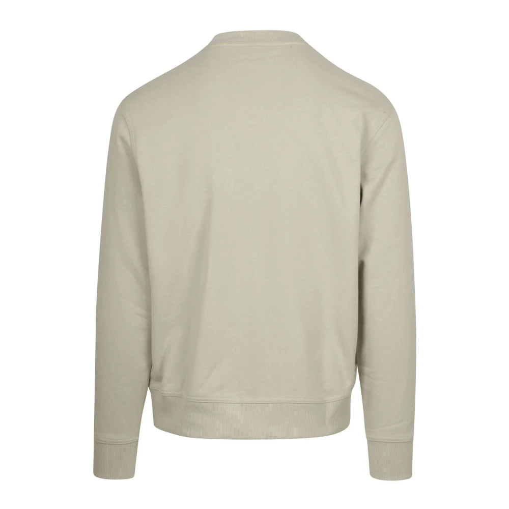 Hugo Boss Mannen Crewneck Sweatshirt Beige Heren