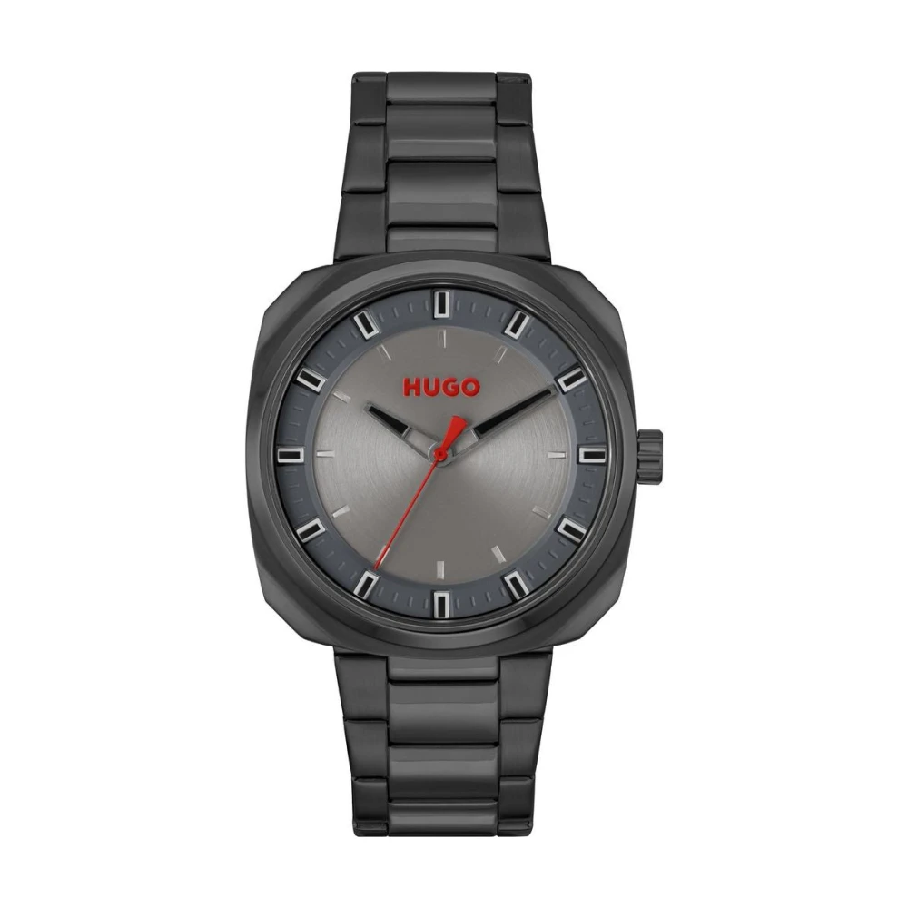 Hugo Men's Grey Stainless Steel Quartz Analog Watch