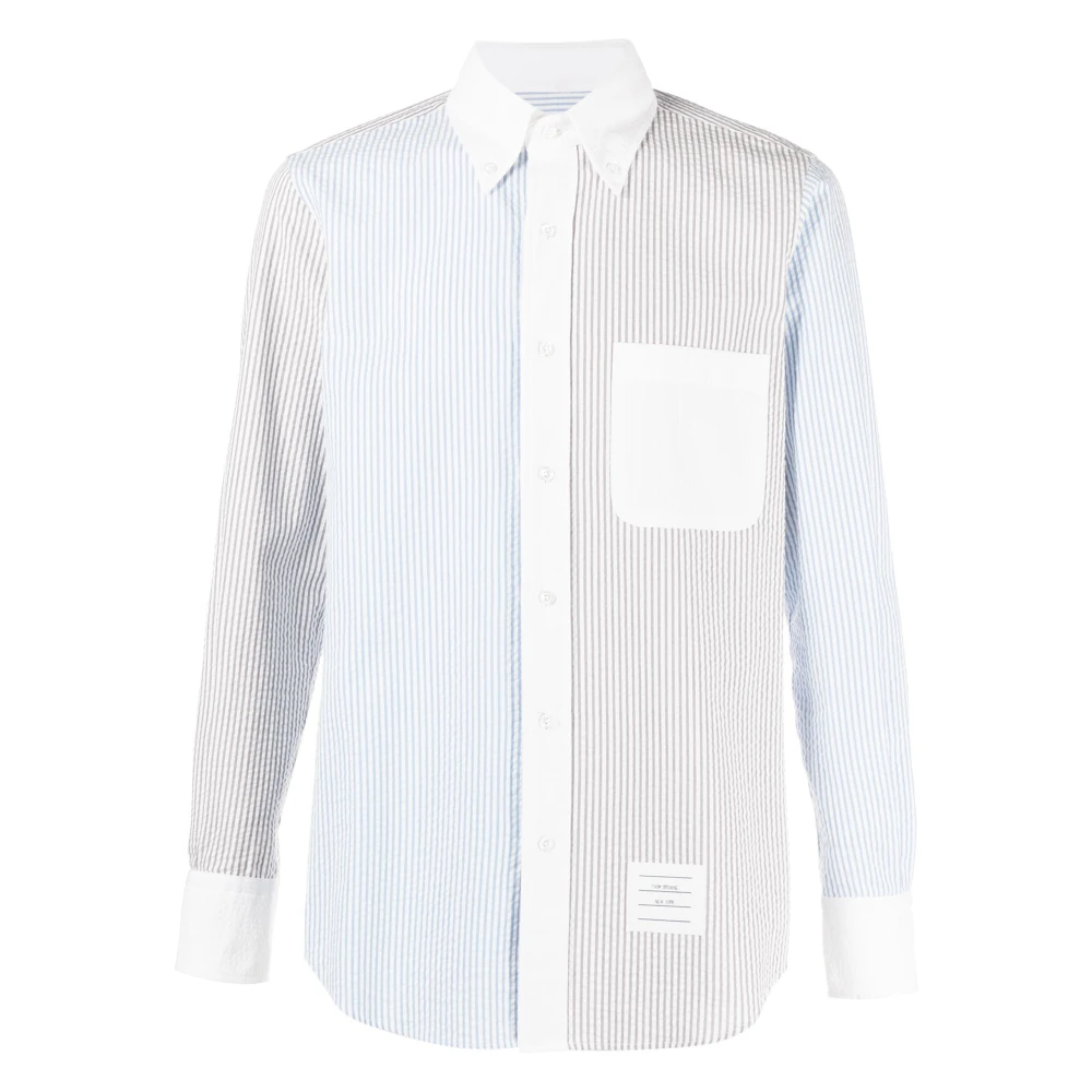 Thom Browne Gestreept Funmix Overhemd met Lange Mouwen Multicolor Heren