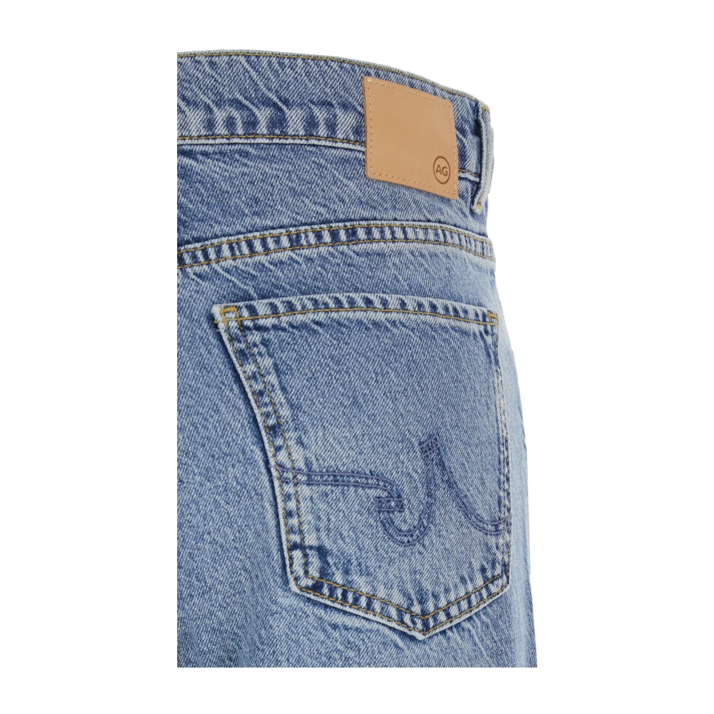 adriano goldschmied Blauwe Flared Jeans met Logo Patch Blue Dames