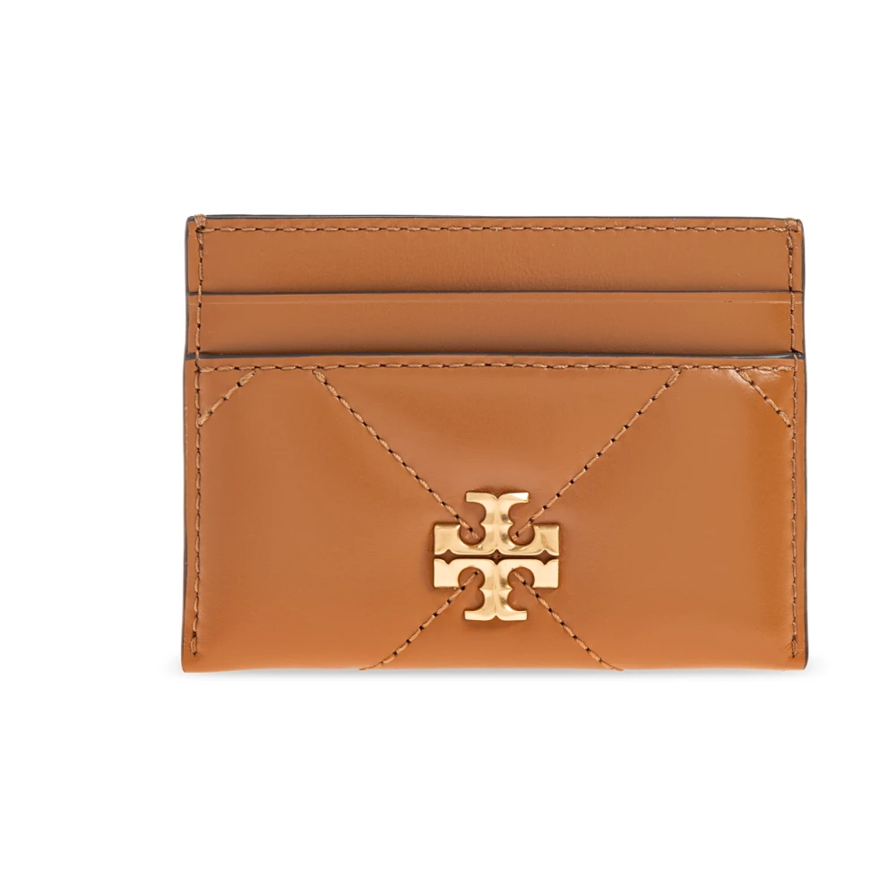 Tory Burch Women's Brown Card Holder - Wallets & Cardholders - One Size - Accessories
