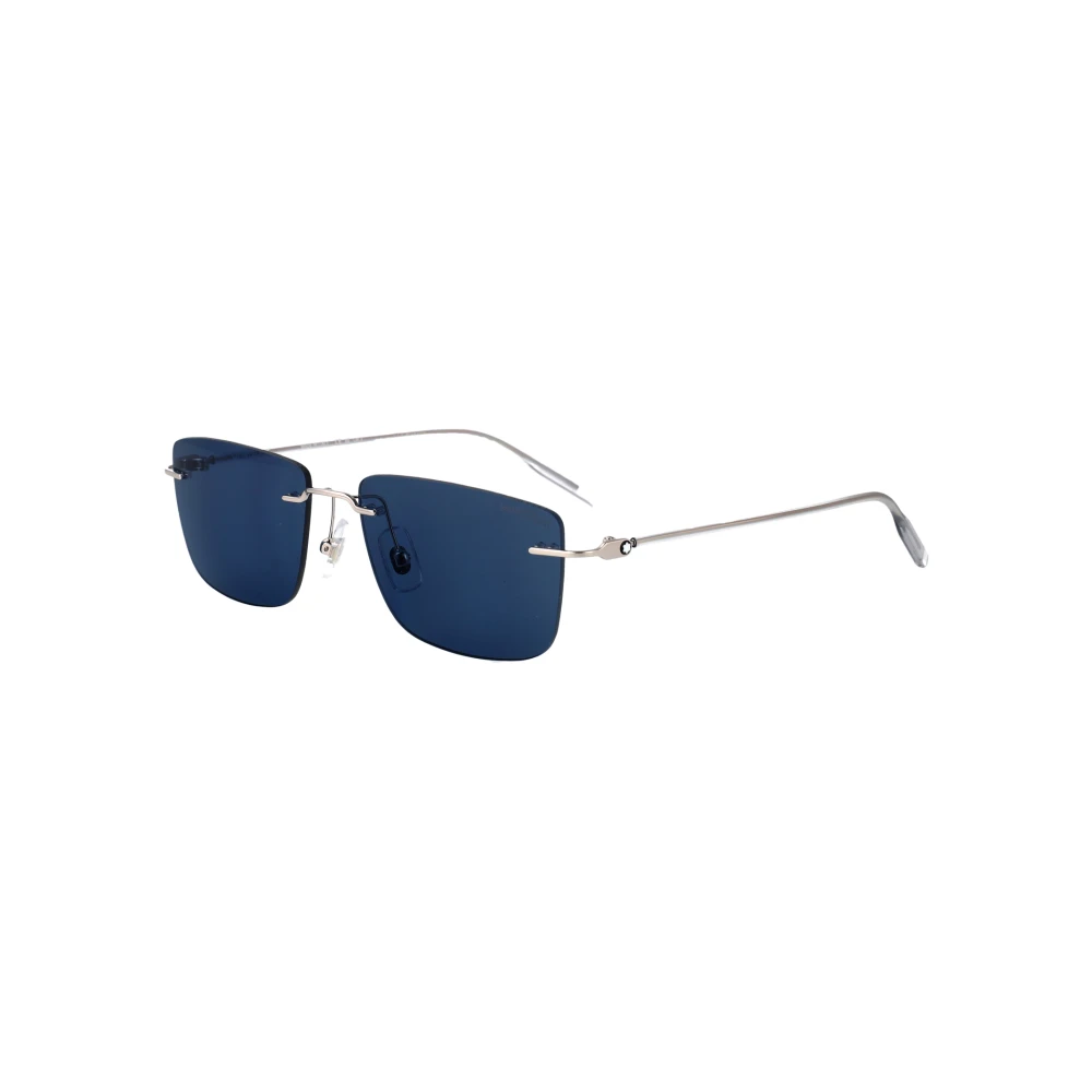 Montblanc Men's Gray Rectangle Sunglasses