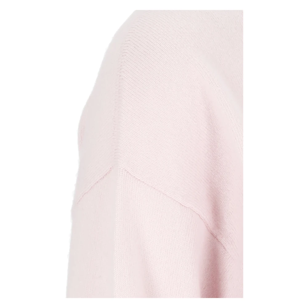 Kangra Roze Kasjmier Crewneck Trui Vrouw Pink Dames