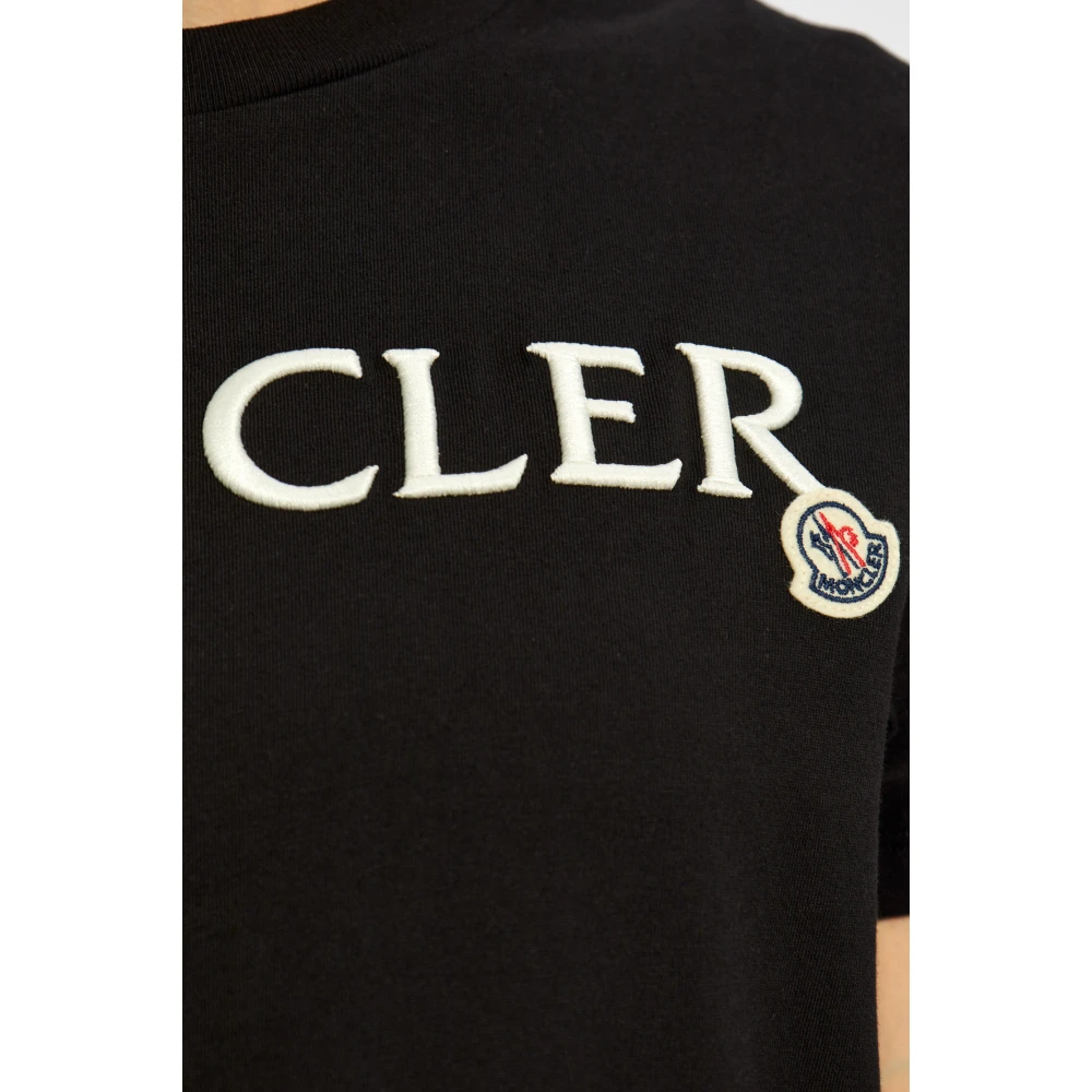 Moncler T-shirt met logo Black Dames