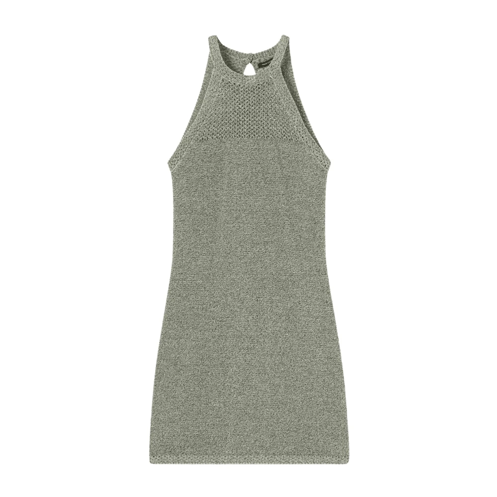 Armani Exchange Women's Green Abito Corto Metallizzato - Short Dresses - Xs - Dresses