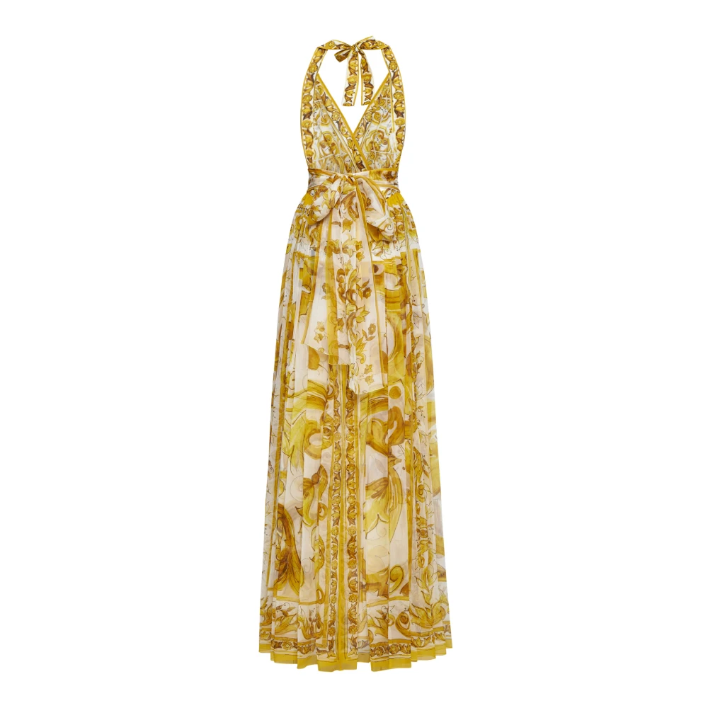 Dolce & Gabbana Elegante Zwarte Jurk Multicolor Dames