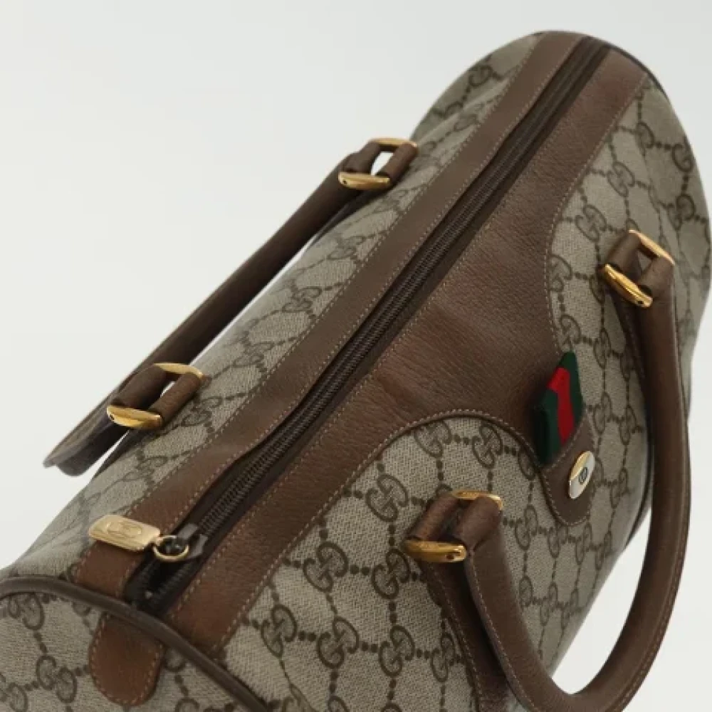 Gucci Vintage Pre-owned Leather gucci-bags Beige Dames
