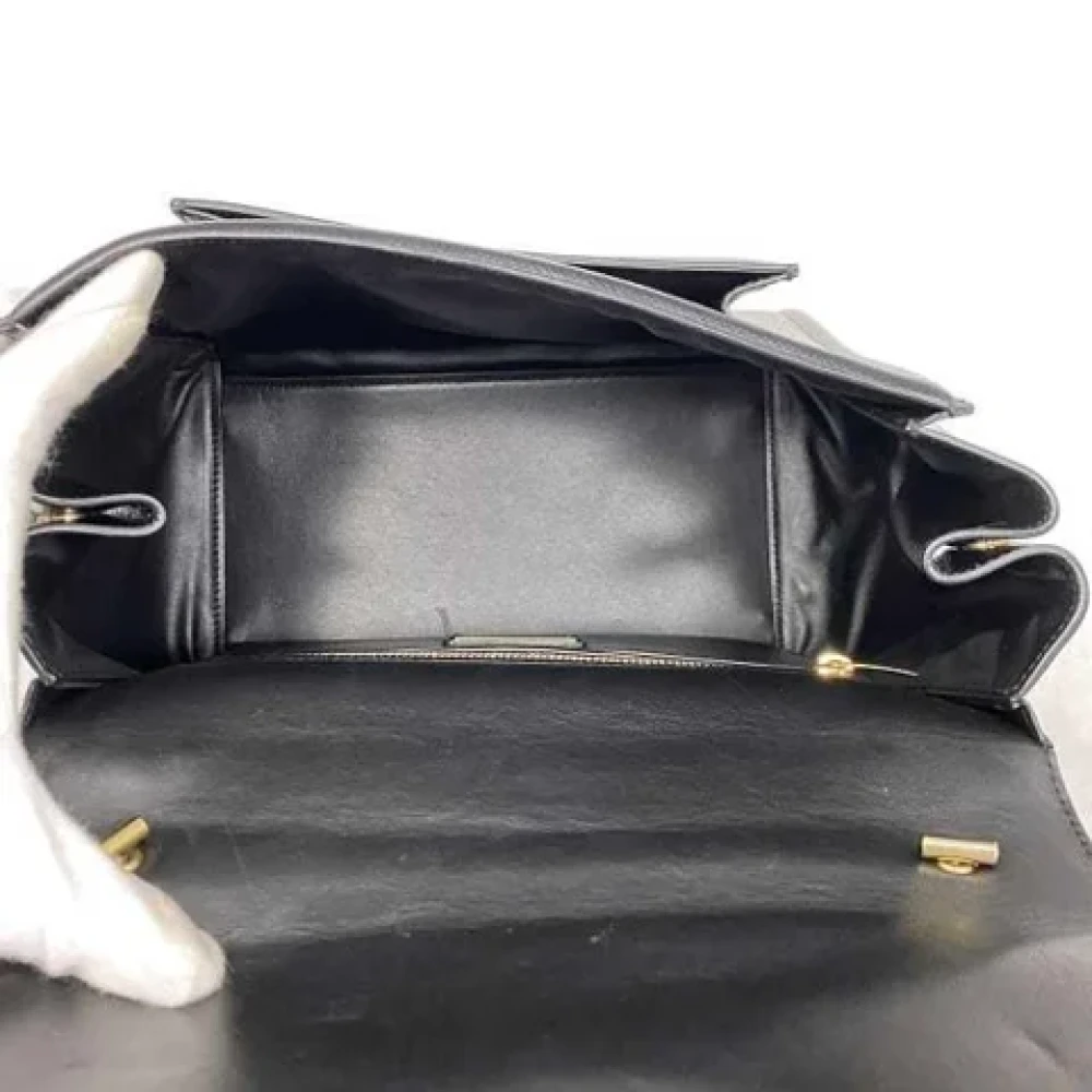 Salvatore Ferragamo Pre-owned Leather handbags Black Dames