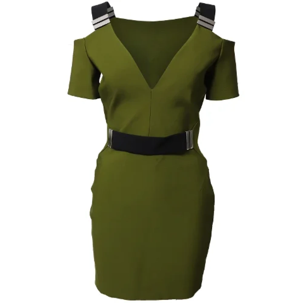 Mugler Pre-owned Fabric dresses Green Dames