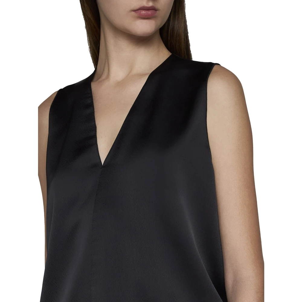 Blanca Vita V-hals Top Black Dames