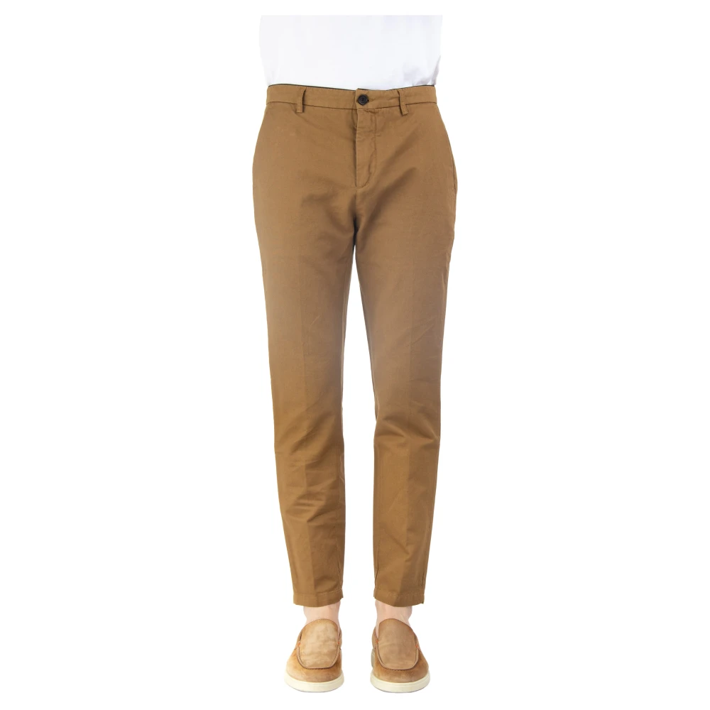 Department Five Men's Brown Departt Five, Slim-Fit Trousers, W38, Chino Trousers