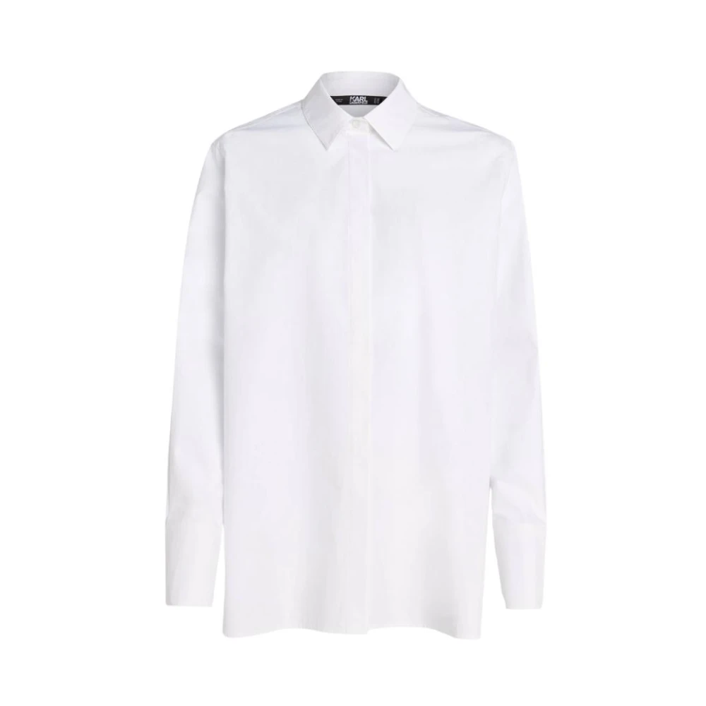 Karl Lagerfeld Klassieke Kraag Shirt White Dames
