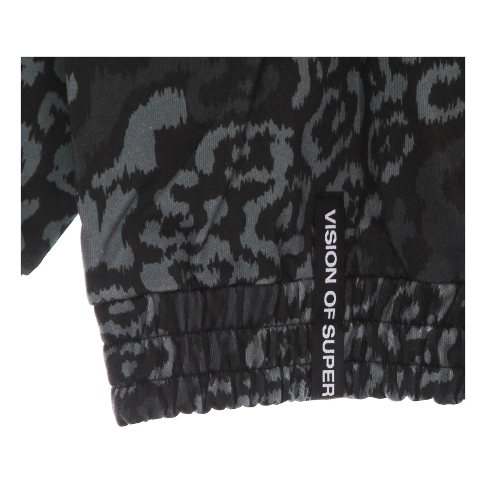 Vision OF Super Luipaard Lichtgewicht Hoodie Zwart Black Dames