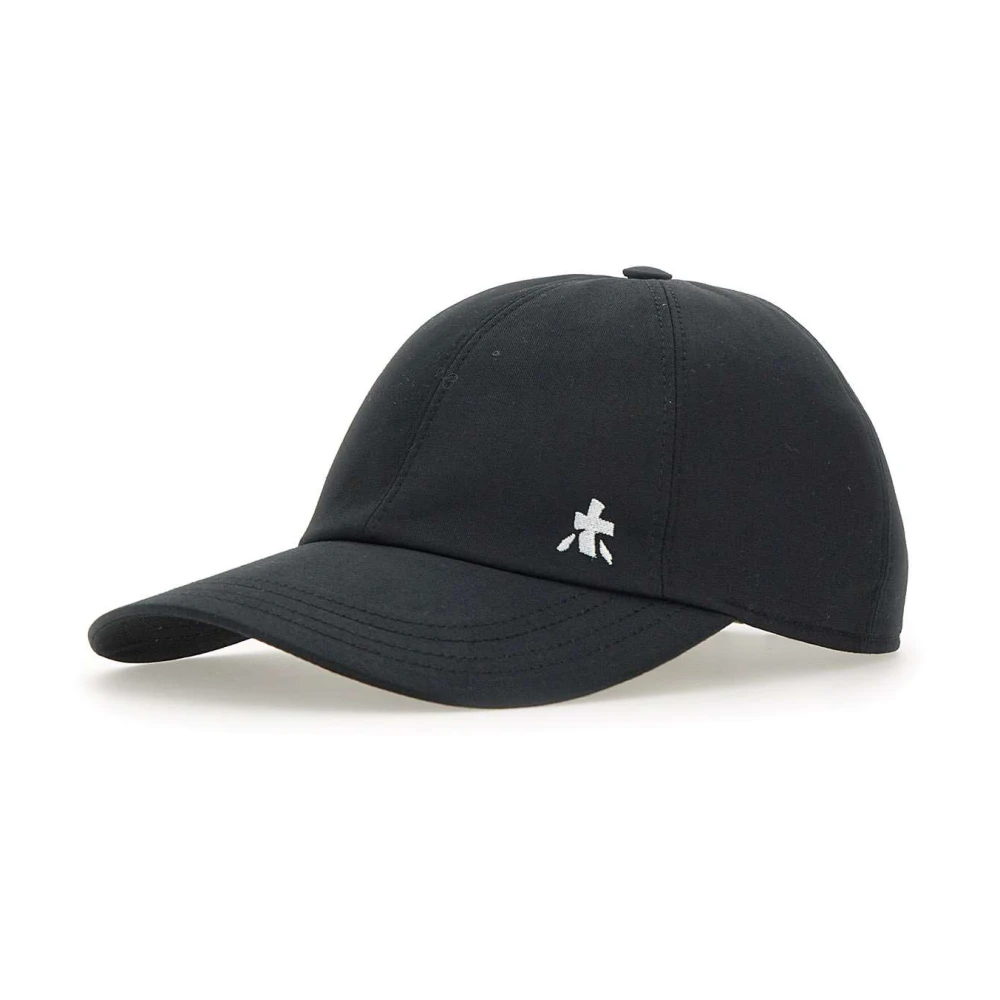 Premiata Zwarte Katoenen Baseballpet met Borduursel Black Heren