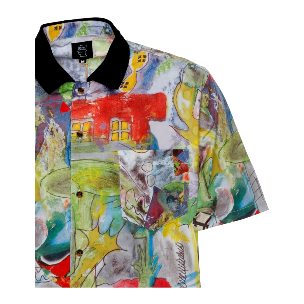 Brain Dead Leomis World Shirt Multicolor Heren
