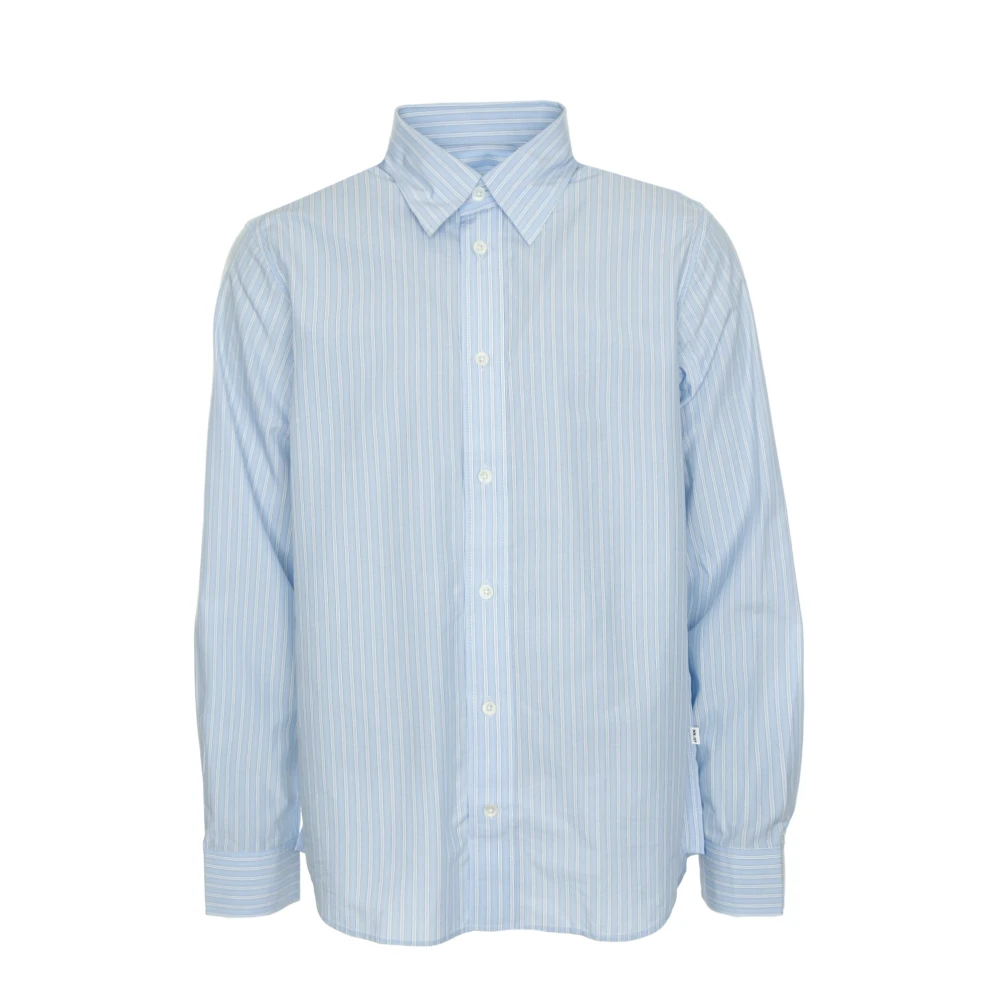 Nn07 Kent Kraag Shirt Regular Fit Blue Heren