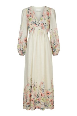 flower-print-dress-with-v-neck