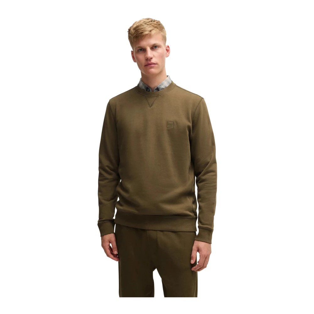 Hugo Boss Khaki Sweater Green Heren