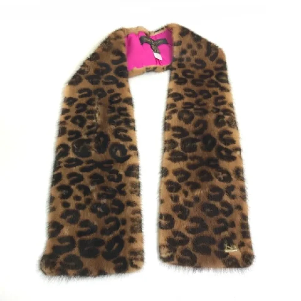 Louis Vuitton Vintage Pre-owned Fabric scarves Brown Dames