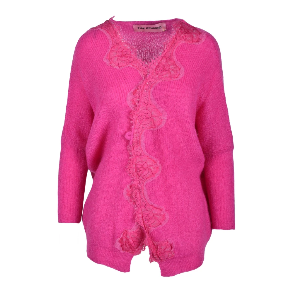 Pink Memories Mohair Blend Rosa Cardigan Memories Green Dames