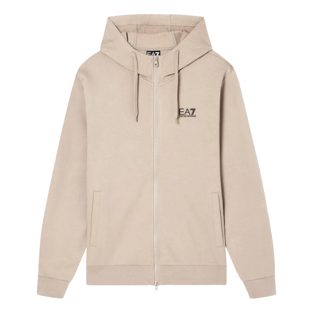 Emporio Armani Ea7 Men's Beige Train Visibility Sweatshirt - Zip-Throughs - L - Sweatshirts & Hoodies