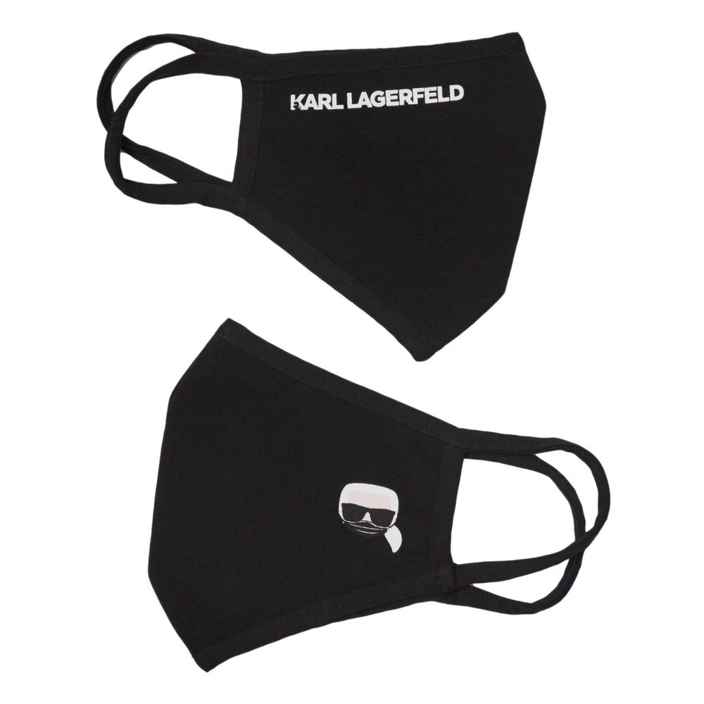 Karl Lagerfeld Pack 2 Ikonik K/Protect Masks Svart Unisex