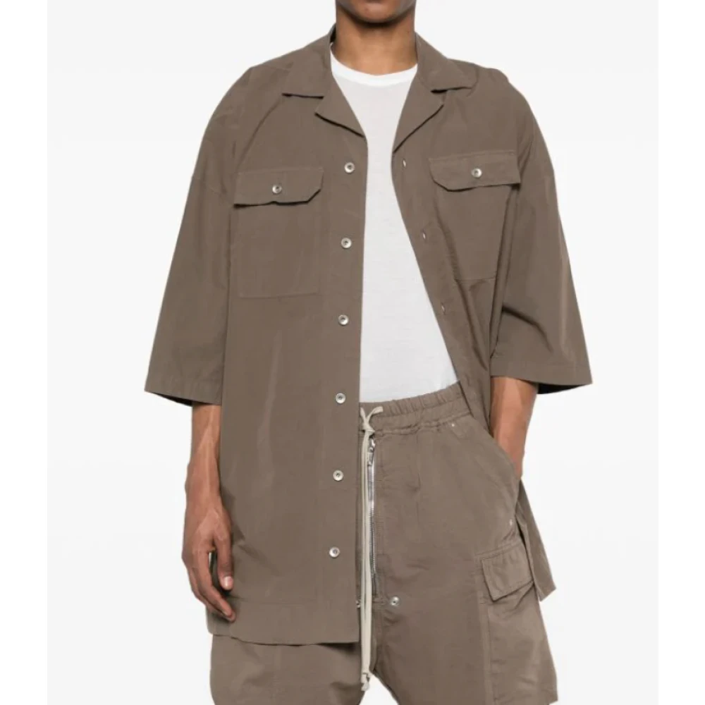 Rick Owens Magnum Tommy Shirt Brown Heren