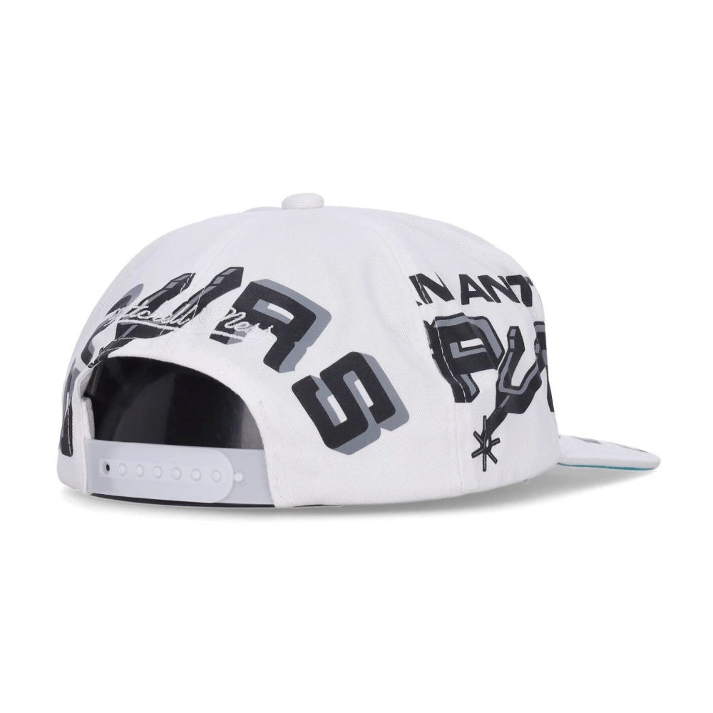 Mitchell & Ness NBA Platte Klep Pet San Antonio Spurs White Heren