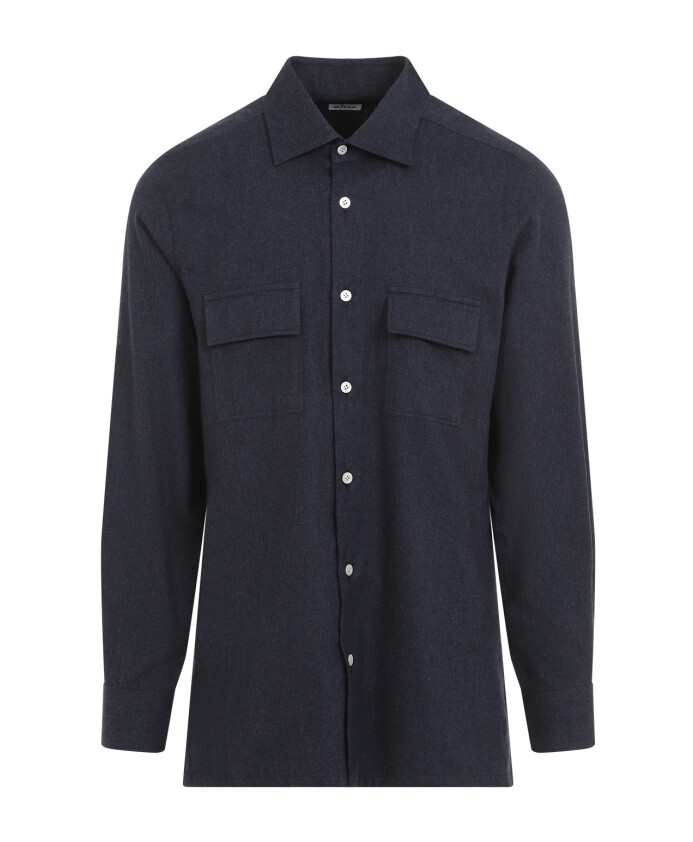 chemise-bleue-en-coton-style-elegant