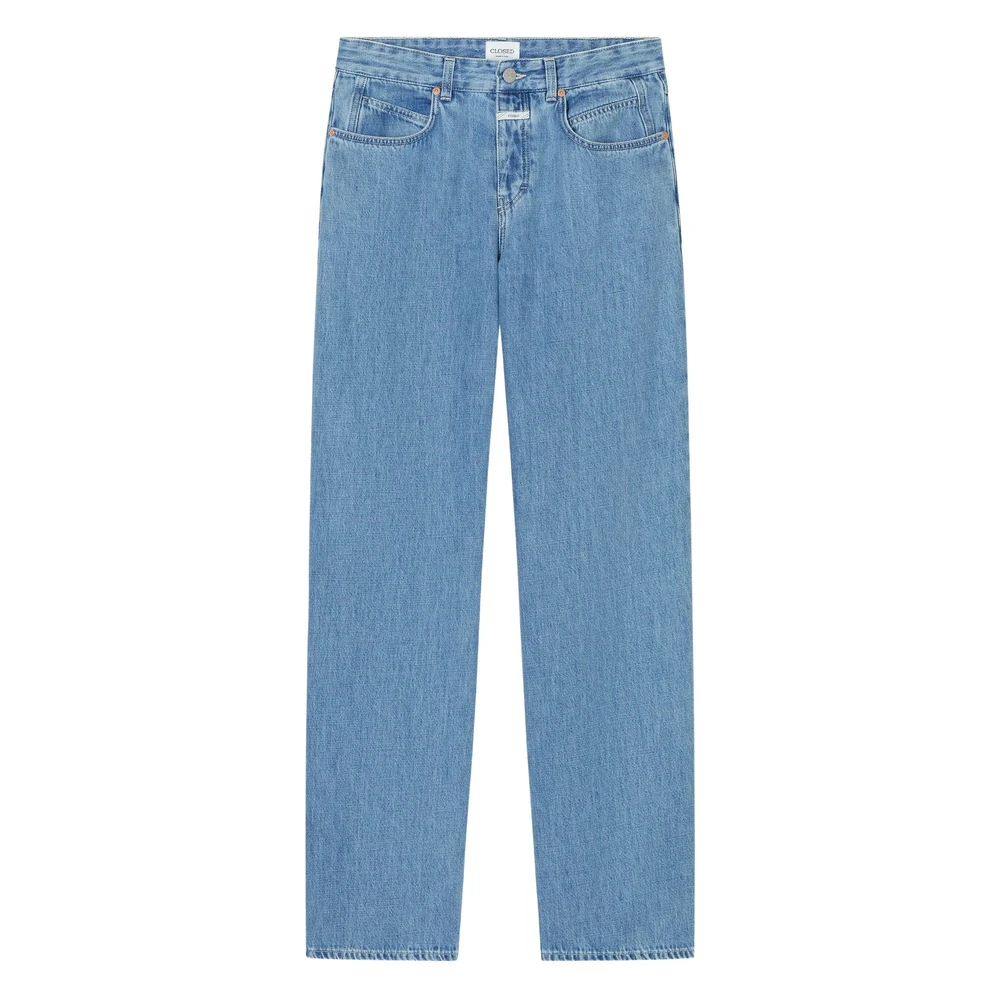 Closed Women's Blue Straight Fit Jeans, W28 L32, Light Five-Pocket Jeans