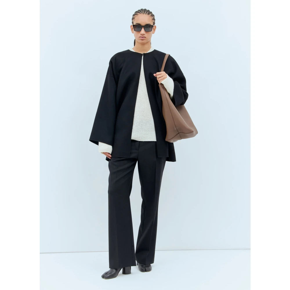 The Row Kasjmier Gebreide Crewneck Sweater Beige Dames