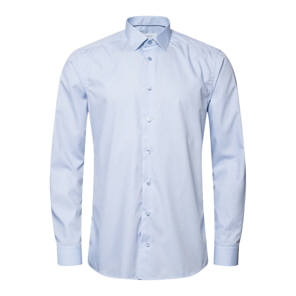 Blå Signature Twill Contemporary Fit Skjorte