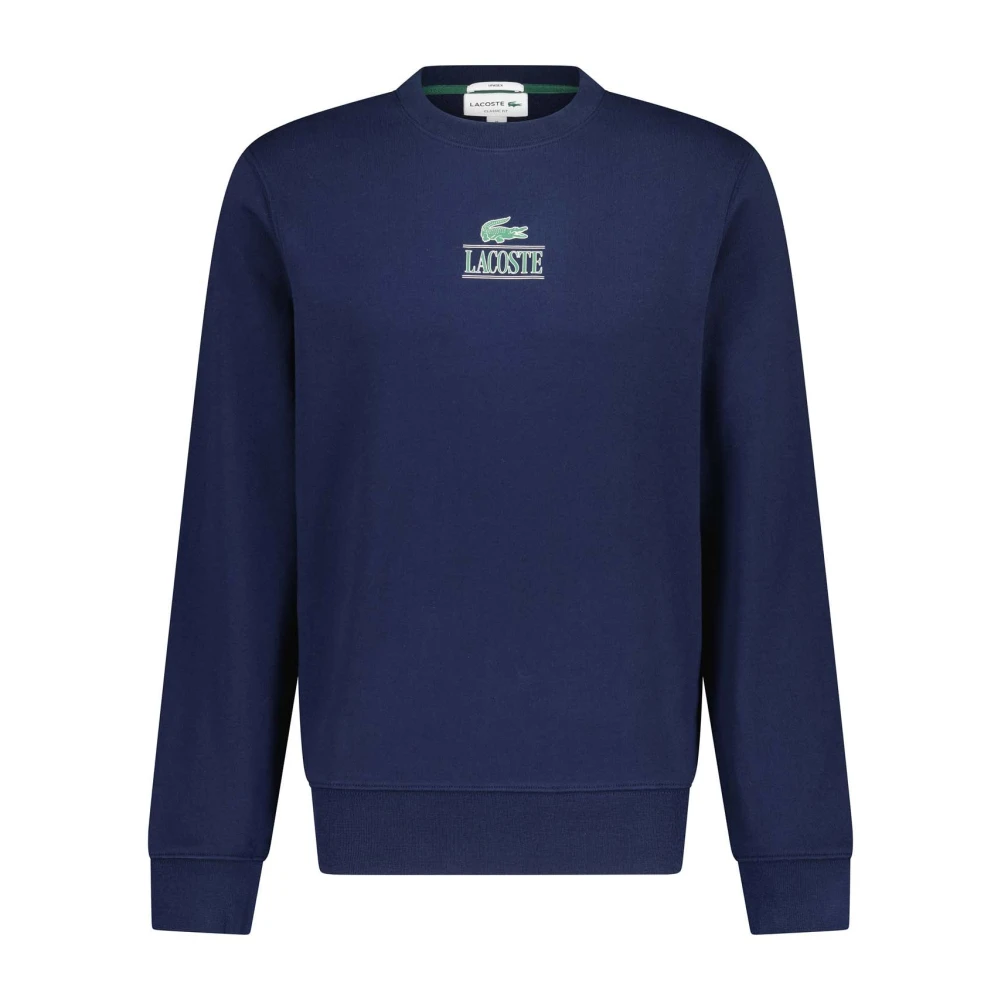 Lacoste Sweatshirt med Logo-Print Blue, Dam