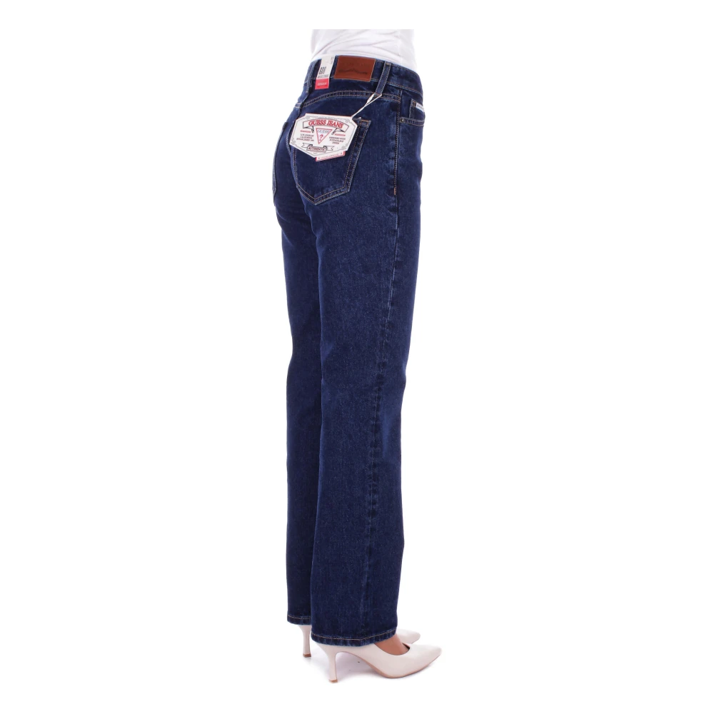 Guess Logo Achterkant Rits Sluiting Regular Fit Blue Dames