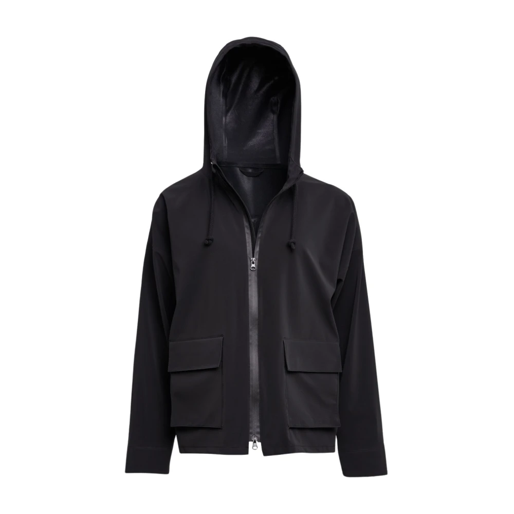 Stutterheim Matte Zip Regenjas Black Dames