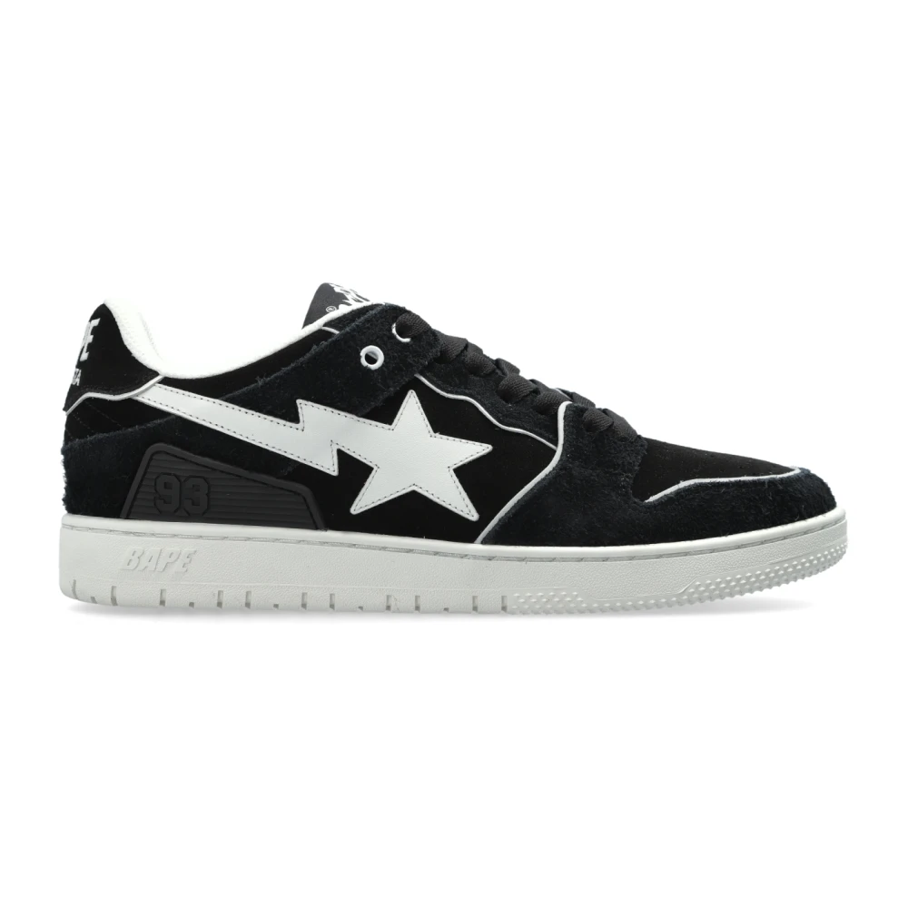 A Bathing APE Logo Sneakers Heren Schoenen Zwart