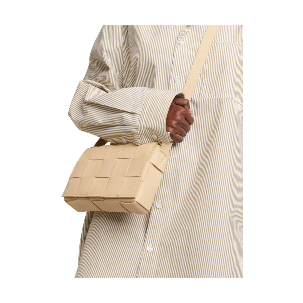 Bottega Veneta Beige Leren Handtas Beige Dames