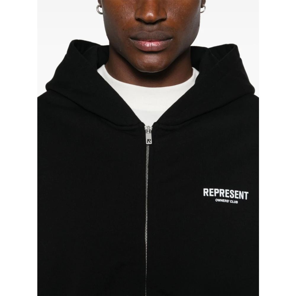 Represent Zwarte Zip Hoodie Black Heren