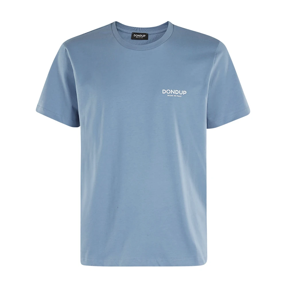 Dondup Casual Katoenen T-shirt Blue Heren