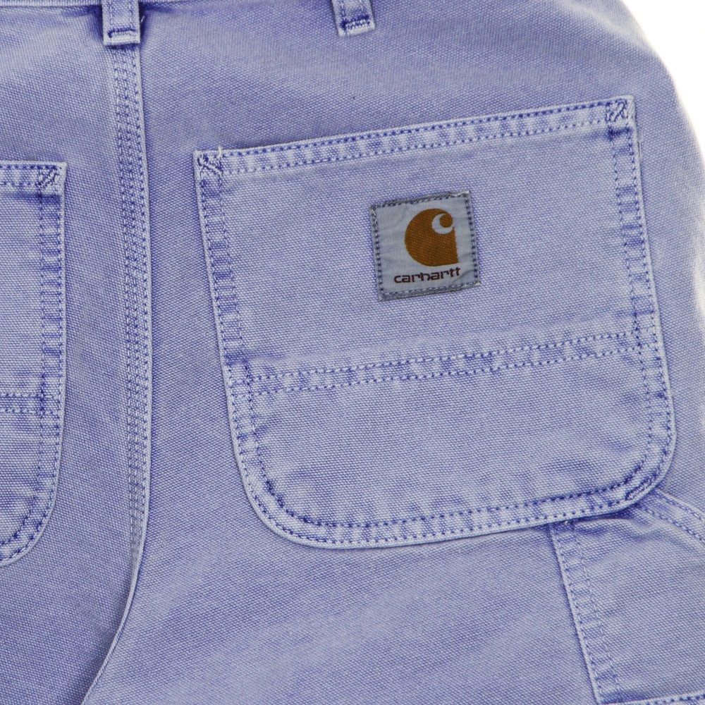 Carhartt WIP Vervaagde Korte Kniebroek voor Mannen Blue Heren