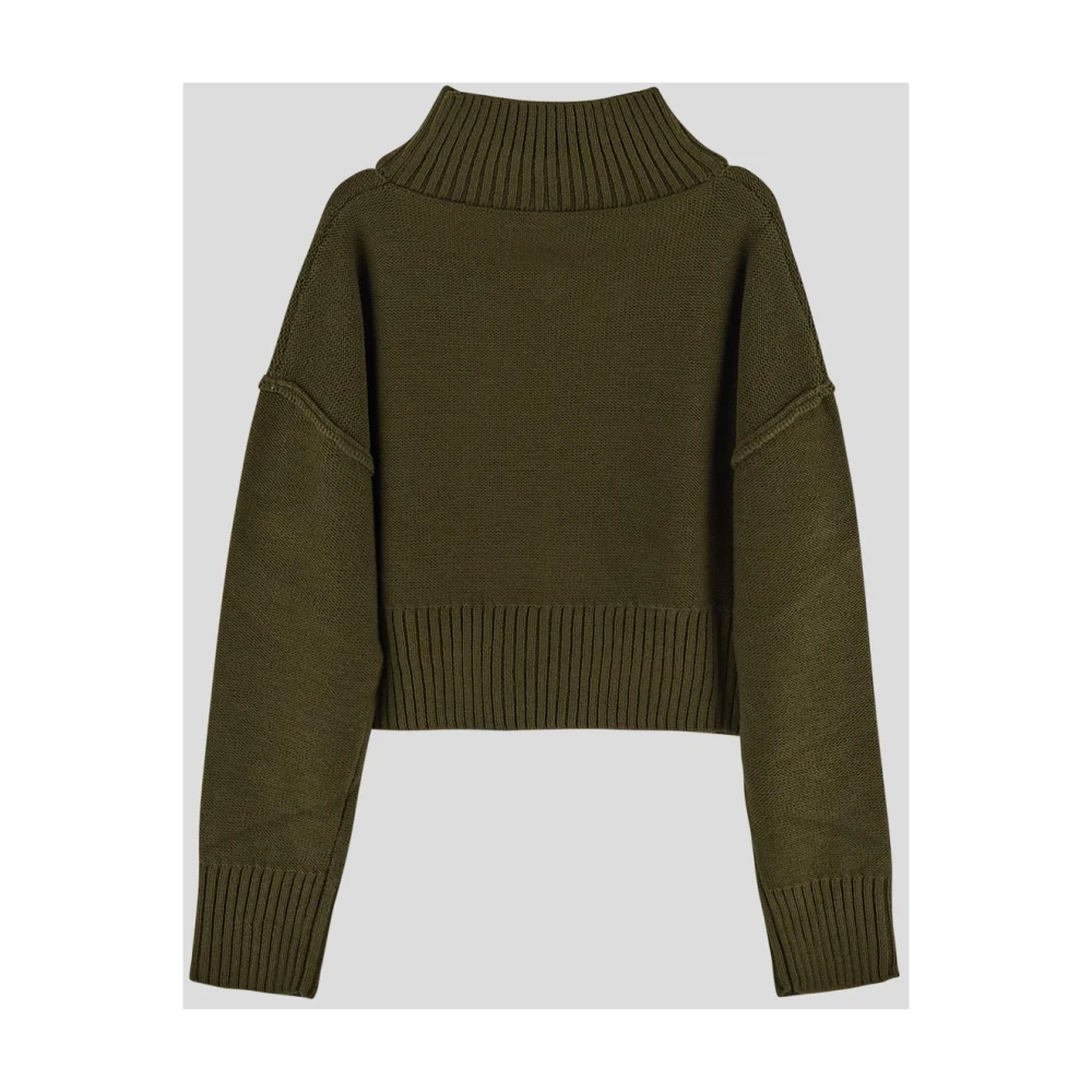 MM6 Maison Margiela Wollen Turtleneck Gebreid Green Dames