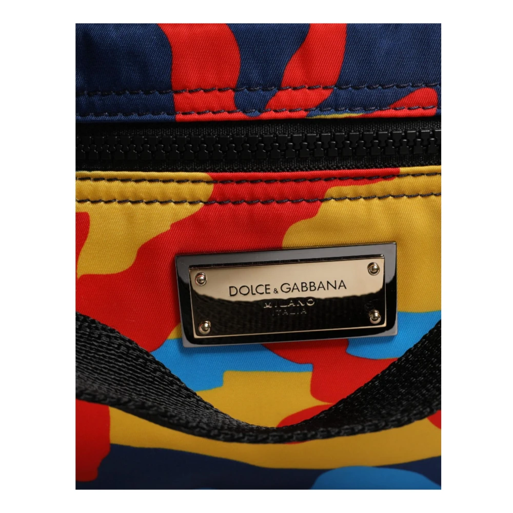 Dolce & Gabbana Multicolor Camo Nylon Shopper Tas Multicolor Dames