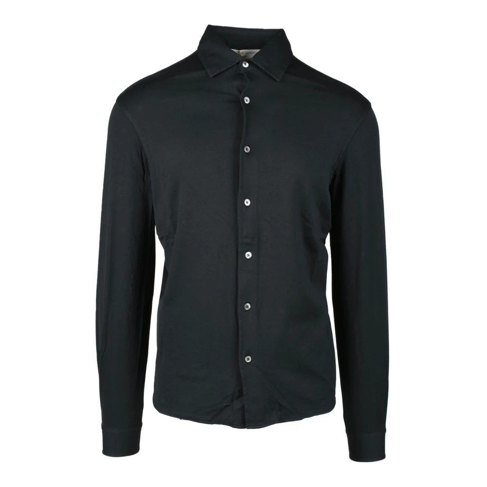 Filippo De Laurentiis Katoenen Overhemd Black Heren