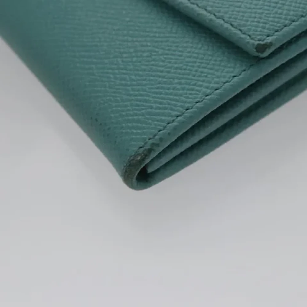 Salvatore Ferragamo Pre-owned Leather wallets Blue Dames