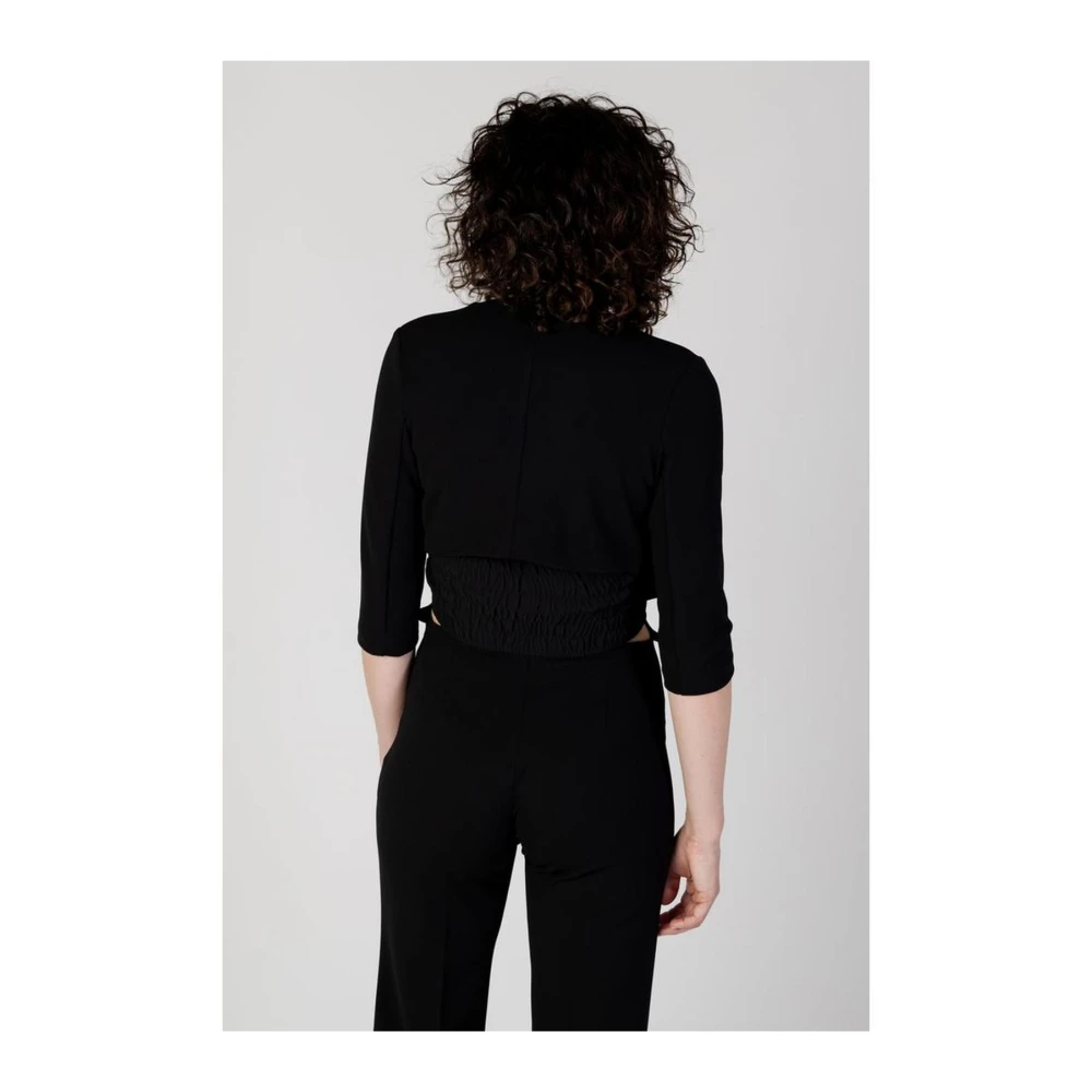 RINASCIMENTO Stretch Blazer Licht Jas Black Dames