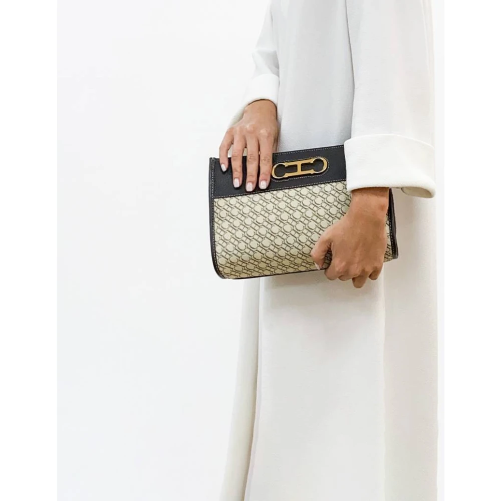 Carolina Herrera Gouden Initialen Insignia Clutch Multicolor Dames