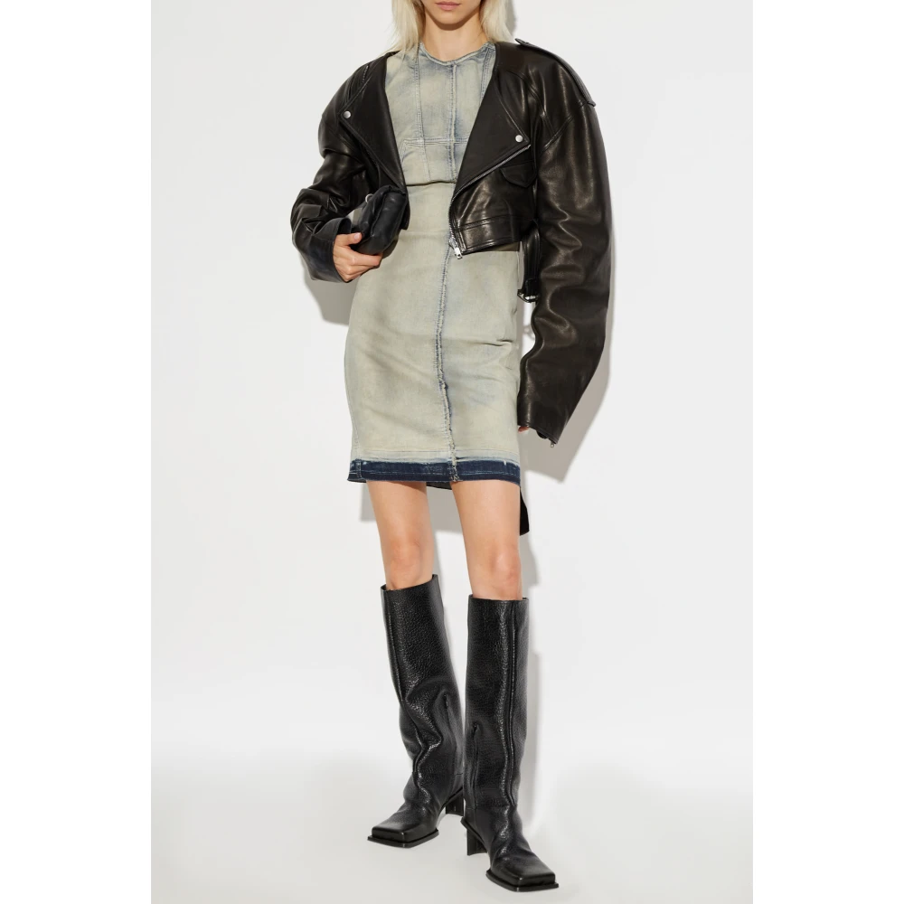 Rick Owens Denim Jurk Blue Dames