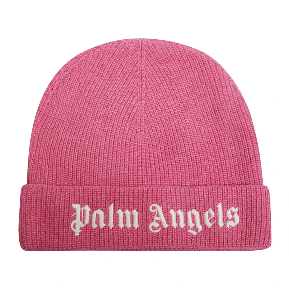 Palm Angels Urban Logo Beanie Mössa Pink, Herr